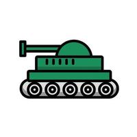 Panzer Militär isolierte Symbol vektor