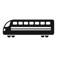 pendlare elektrisk tåg ikon enkel . hög hastighet transport vektor