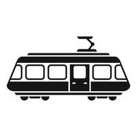 Stadt Zug Straßenbahn Symbol einfach . elektrisch Bewegung vektor