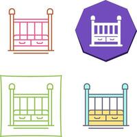 Babybett-Icon-Design vektor