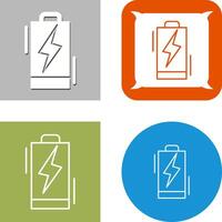 Batterie-Icon-Design vektor