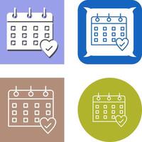 Kalender Icon Design vektor