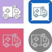 Krankenwagen-Icon-Design vektor