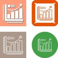 Wachstum Diagramm Symbol Design vektor