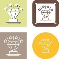 Diamant-Icon-Design vektor