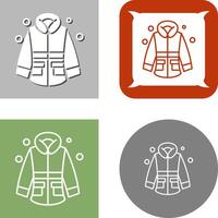 Winter Jacke Symbol Design vektor