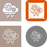 Cloud-Computing-Icon-Design vektor