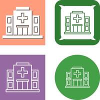 Krankenhaus-Icon-Design vektor