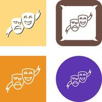 teater masker ikon design vektor