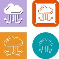 Cloud-Computing-Icon-Design vektor