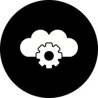 Vektor-Cloud-Einstellungen-Symbol vektor