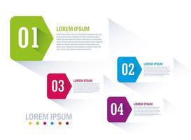 isolierter Workflow und Infografik-Design vektor