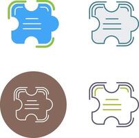 Puzzle-Icon-Design vektor