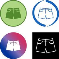 Shorts-Icon-Design vektor