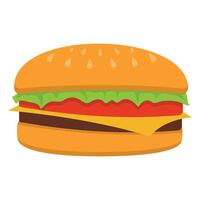 platt burger illustration vektor