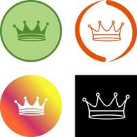 kung krona ikon design vektor