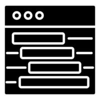 gantt Diagramm Symbol Linie Illustration vektor