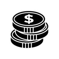 mynt ikon design mall enkel och rena vektor