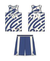 jersey basketboll mall design. basketboll enhetlig attrapp design. konkret design basketboll jersey. vektor