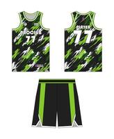 jersey basketboll mall design. basketboll enhetlig attrapp design. begrepp design basketboll jersey. vektor