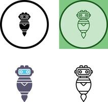 Roboter-Icon-Design vektor