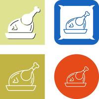 Huhn-Icon-Design vektor