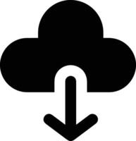 Wolke Symbol Symbol Bild. Illustration von das Hosting Lager Design vektor