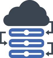 Wolke Symbol Symbol Bild. Illustration von das Hosting Lager Design vektor