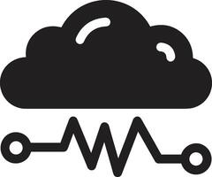 Wolke Symbol Symbol Bild. Illustration von das Hosting Lager Design vektor