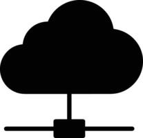 Wolke Symbol Symbol Bild. Illustration von das Hosting Lager Design vektor