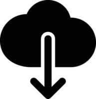 Wolke Symbol Symbol Bild. Illustration von das Hosting Lager Design vektor