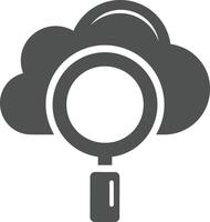 Wolke Symbol Symbol Bild. Illustration von das Hosting Lager Design vektor