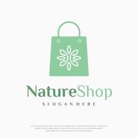 Natur Geschäft, Grün Tasche Symbol Logo Design Vorlage vektor