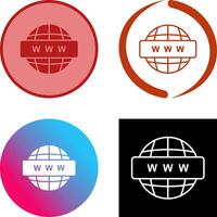 Welt breit Netz Symbol Design vektor