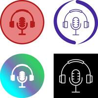 podcast ikon design vektor