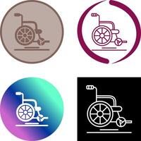 Rollstuhl-Icon-Design vektor