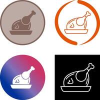 Huhn-Icon-Design vektor