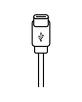 USB-C Symbol, Symbol Illustration vektor