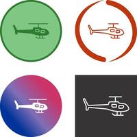 Helikopter-Icon-Design vektor