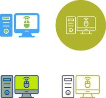 Desktop Computer Symbol Design vektor