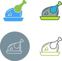 Huhn-Icon-Design vektor