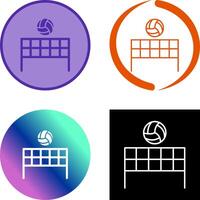 Beach-Volleyball-Icon-Design vektor