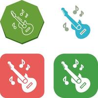 Gitarren-Icon-Design vektor