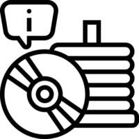 Lager Daten Symbol Symbol Bild zum Datenbank Illustration vektor