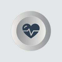 Medizin Symbol Gesundheit. Herz vektor