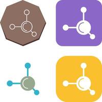 molekyl ikon design vektor