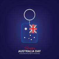 Lycklig Australien dag. Australien dag kreativ annonser design vektor