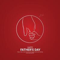Lycklig fars dag kreativ annonser. Lycklig fars dag juni 16. , illustration, 3d vektor