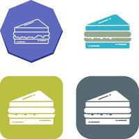 Sandwich-Icon-Design vektor