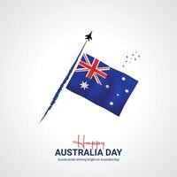 Lycklig Australien dag. Australien dag kreativ annonser design vektor